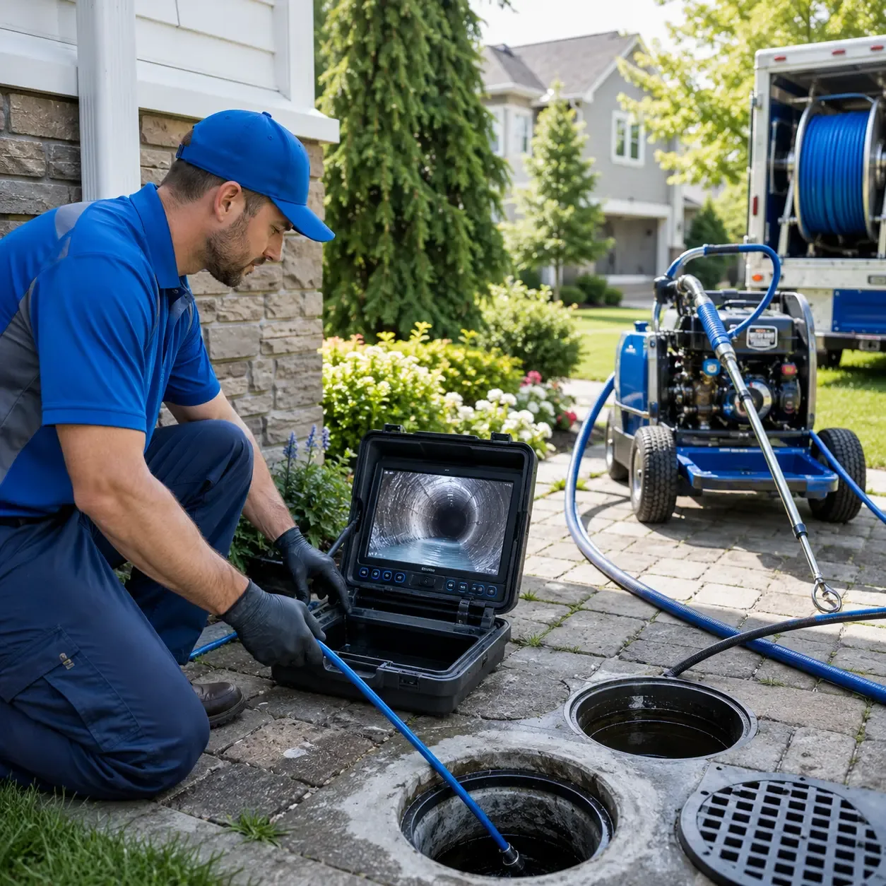 Outdoor drain cleaning professionals serving Lincolndale, NY